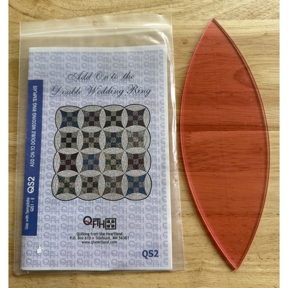 QFTH Quilting From The Heartland Add On To The Double Wedding Ring‎ Template